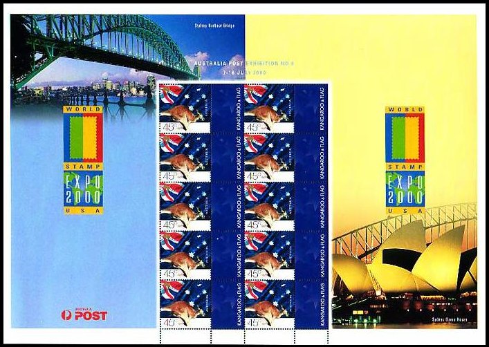 Australia stamps Expo 2000 sheetlet